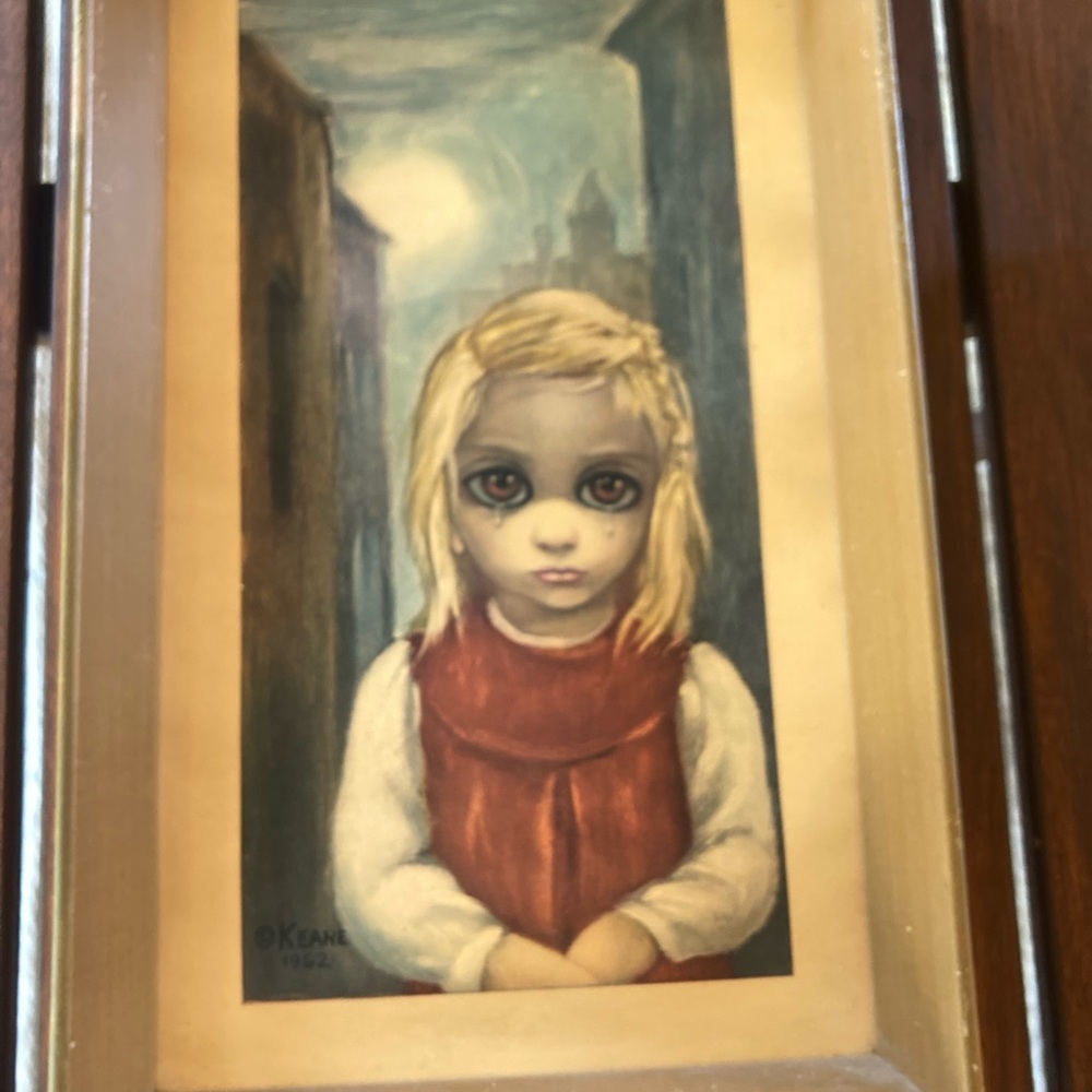 Vintage Keane Big Eyes Art Print